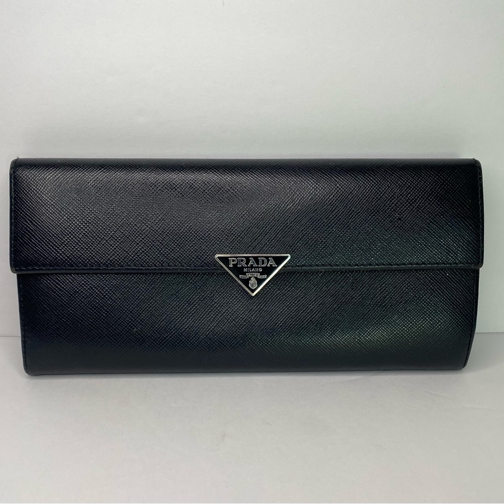 Prada Black Leather Wallet